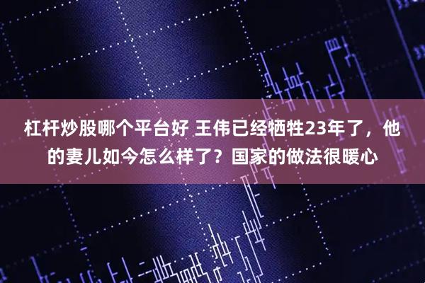 杠杆炒股哪个平台好 王伟已经牺牲23年了，他的妻儿如今怎么样了？国家的做法很暖心